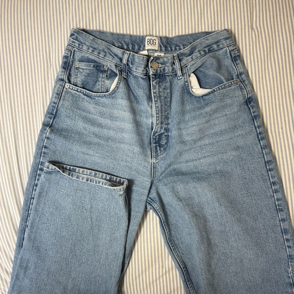 Size 32 BDG Classic Blue High-Rise Wide-Leg Jeans